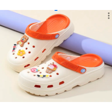 Crocs Unisex Adult Classic Tie Clog- Orange Color